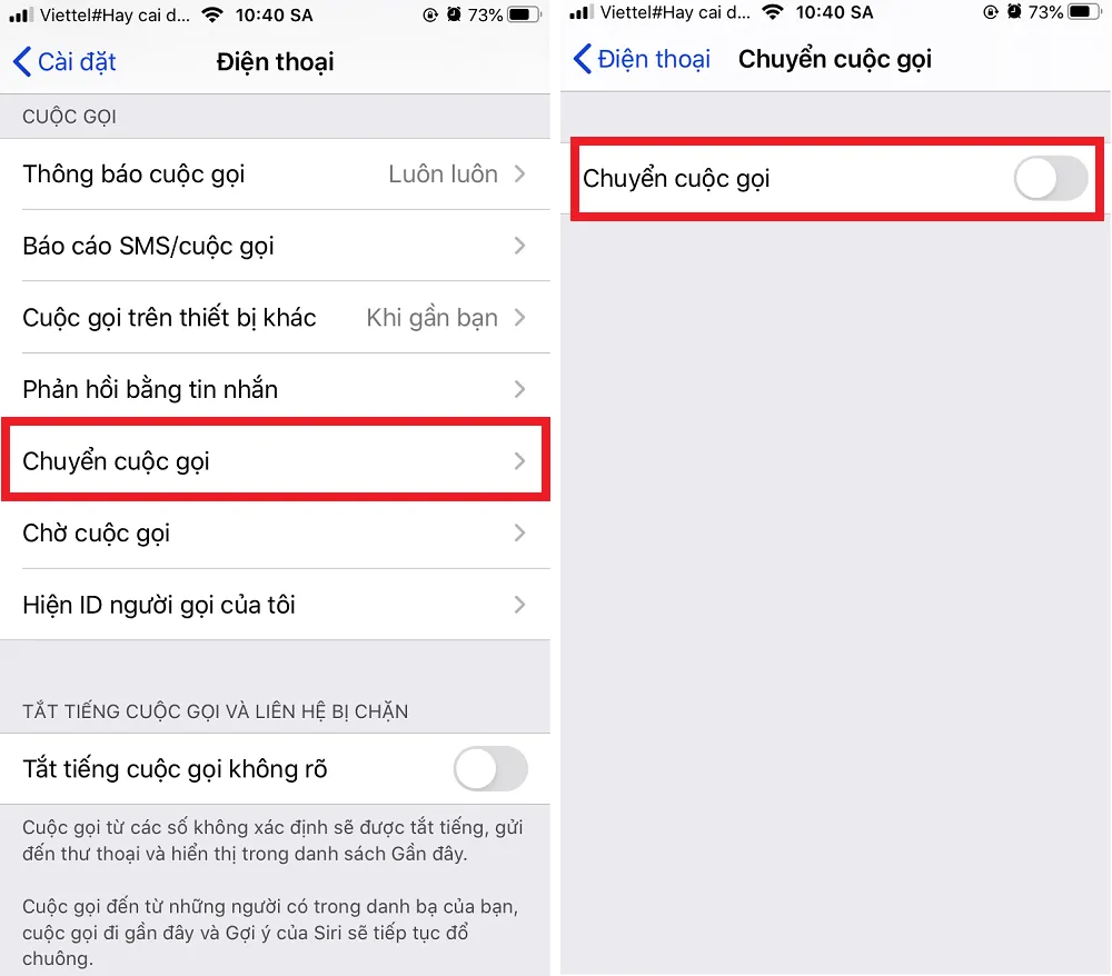 Cách chuyển cuộc gọi trên iPhone