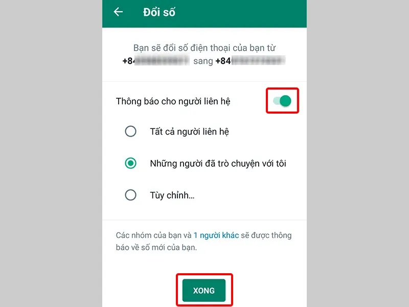 Cách chuyển đổi số điện thoại WhatsApp cực dễ