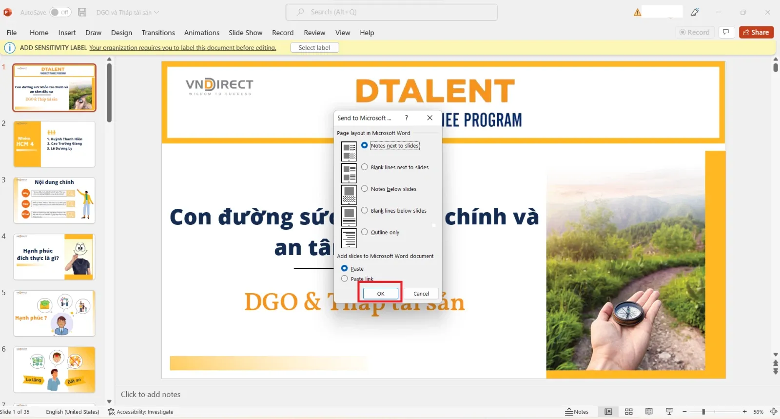 Cách chuyển file PowerPoint sang Word vô cùng đơn giản