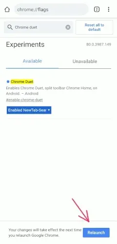 Cách chuyển thanh công cụ Chrome xuống cạnh dưới màn hình trên Android