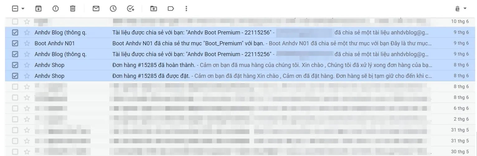 Cách chuyển tiếp nhiều email Gmail cùng lúc chỉ với một cú click