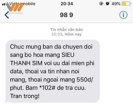 Cách chuyển từ Thánh SIM Vietnamobile sang Siêu Thánh SIM trong 1 nốt nhạc