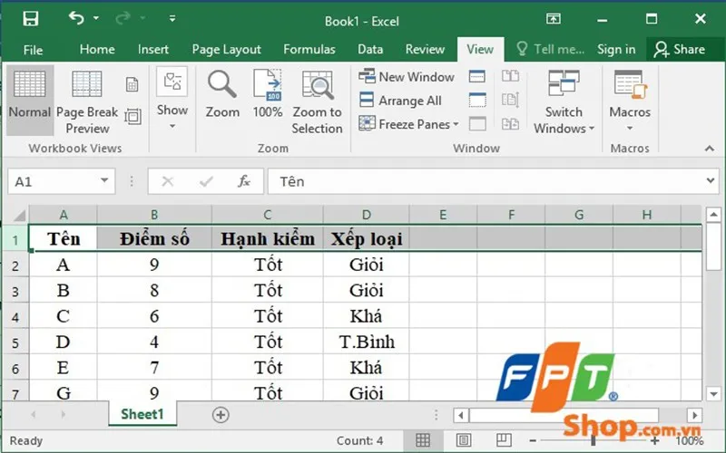 Cách cố định dòng trong Excel cực kỳ nhanh chóng