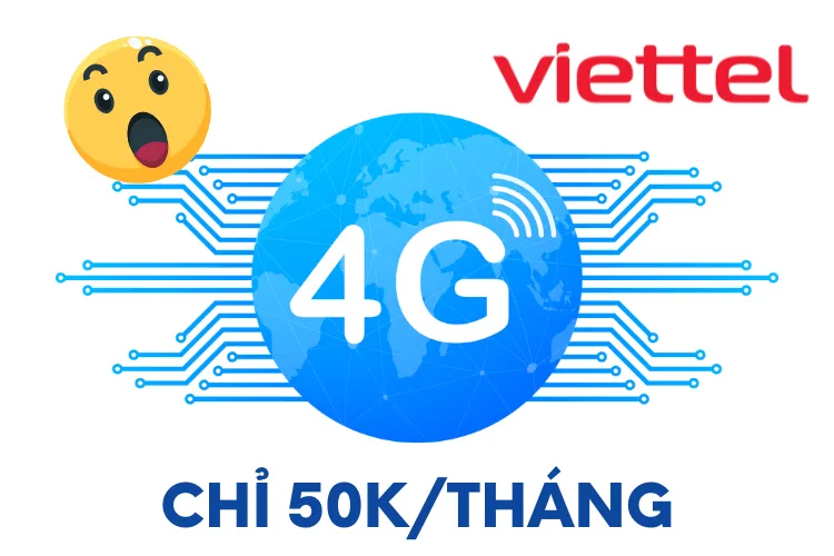 Cách đăng ký các gói cước Viettel 4G 50K 1 tháng siêu đơn giản