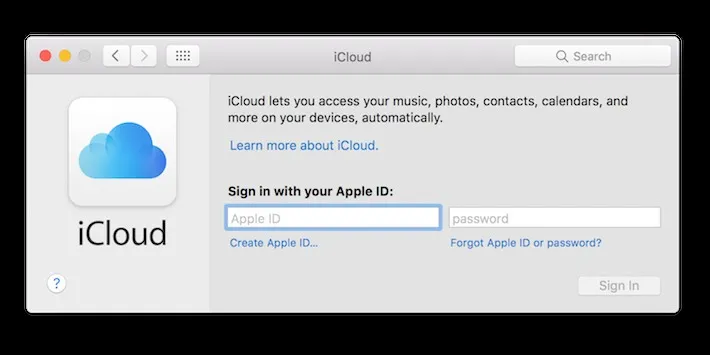 Cách đăng nhập iCloud trên máy tính chạy hệ điều hành macOS