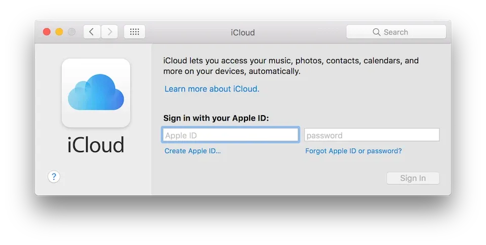 Cách đăng nhập iCloud trên máy tính chạy hệ điều hành macOS