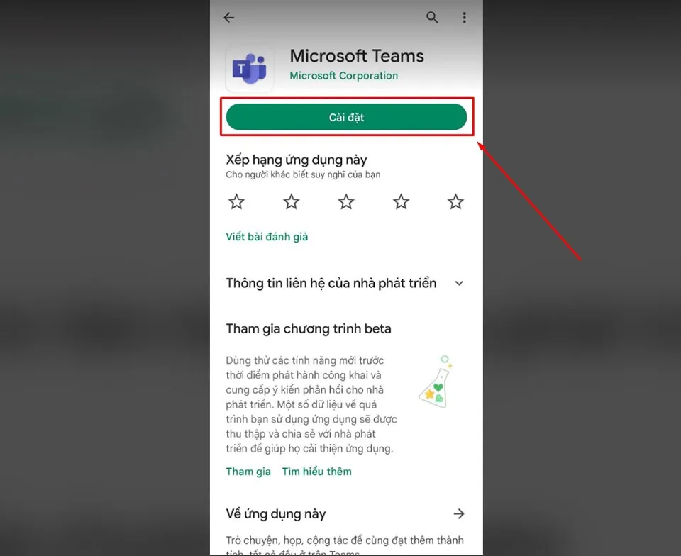 Cách đăng nhập Microsoft Teams trên điện thoại