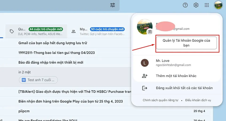 Cách đăng xuất gmail trên điện thoại khác từ xa vô cùng đơn giản