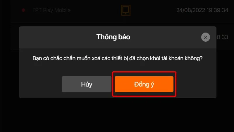 Cách đăng xuất tài khoản FPT Play từ xa một cách đơn giản