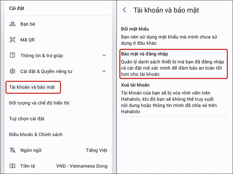 Cách đăng xuất tài khoản Hahalolo từ xa vô cùng đơn giản và nhanh chóng