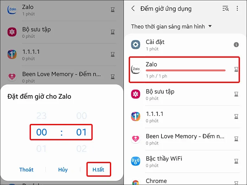 Cách đặt giới hạn thời gian cho ứng dụng trên điện thoại Samsung cực dễ