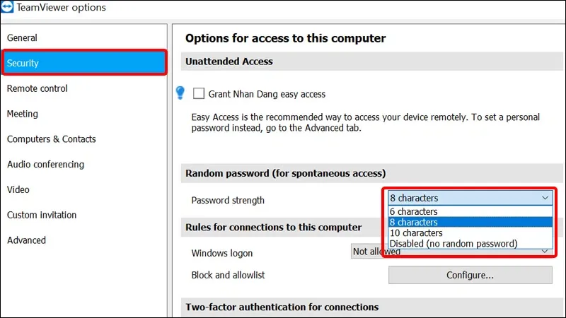 Cách đặt mật khẩu cố định trong TeamViewer trên máy tính cực đơn giản