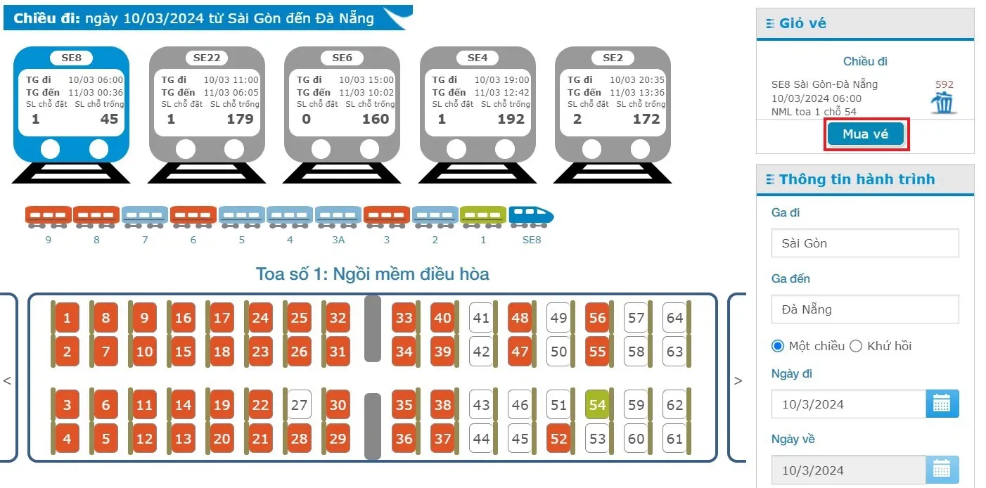 Cách đặt vé tàu online mới nhất 2024, nhanh chóng, tiện lợi, không cần đến mua tại ga