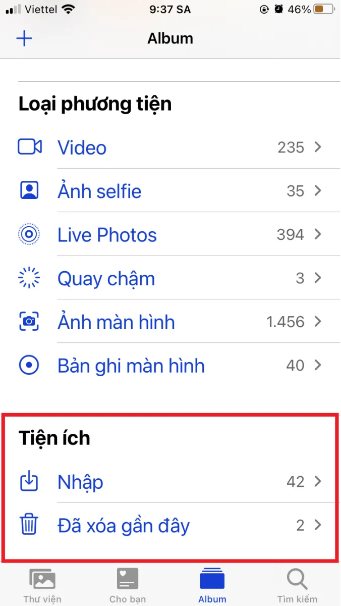 Cách để ẩn ảnh và video trên iOS 14