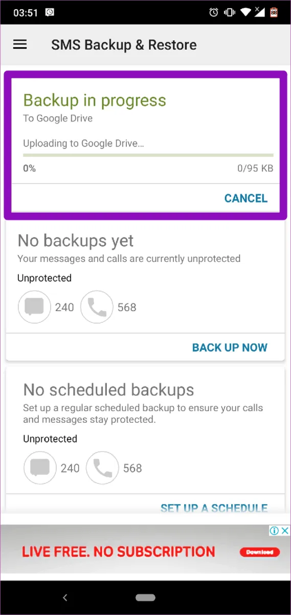 Cách để backup và phục hồi tin nhắn điện thoại từ Google Drive