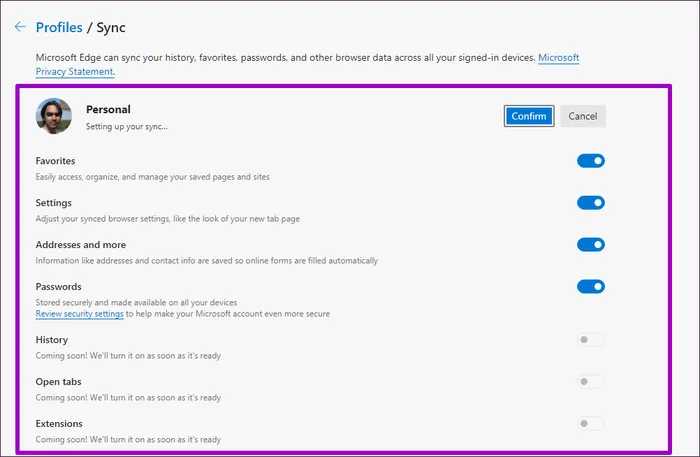Cách để đồng bộ mật khẩu, dấu trang và tiện ích mở rộng trên Microsoft Edge