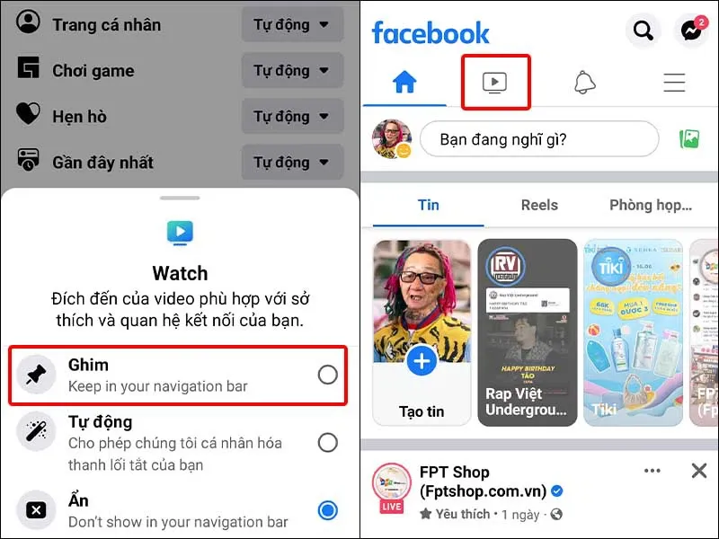 Cách để hiển thị nút Video Watch trên Facebook siêu đơn giản