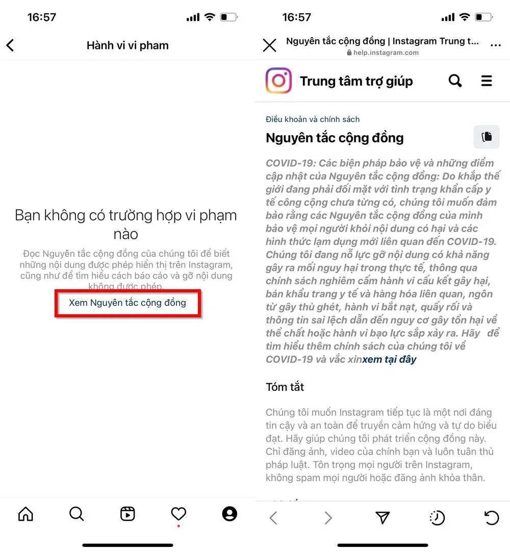 Cách để kiểm tra các bài đăng của mình trên Instagram bị vi phạm tiêu chuẩn cộng đồng không