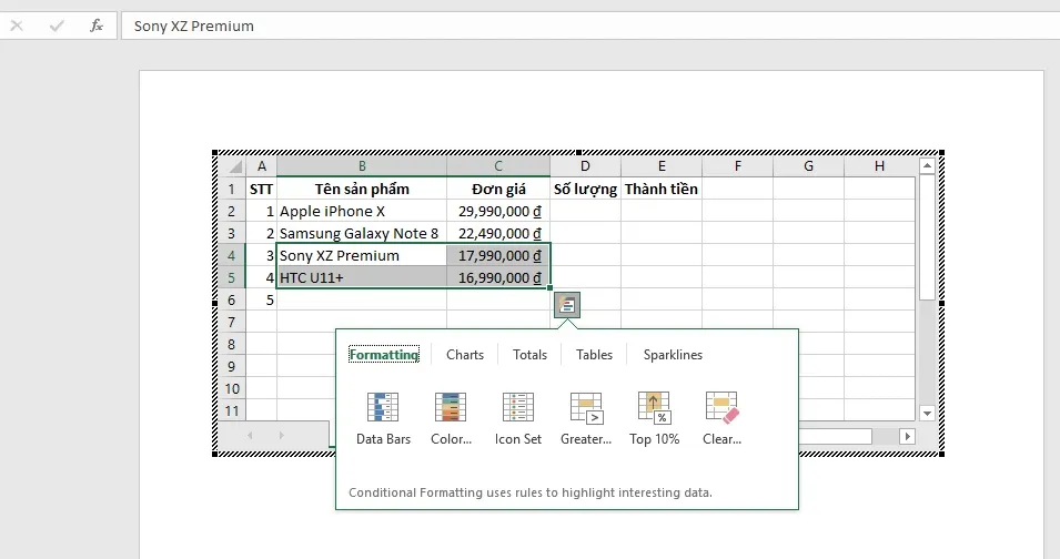 Cách để sử dụng bảng tính Excel trong Microsoft Word