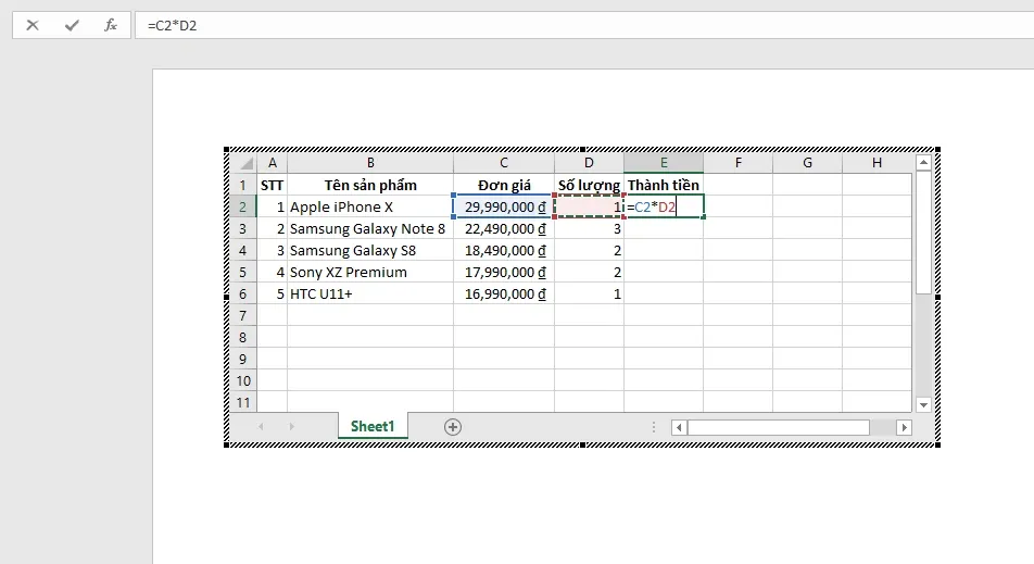 Cách để sử dụng bảng tính Excel trong Microsoft Word