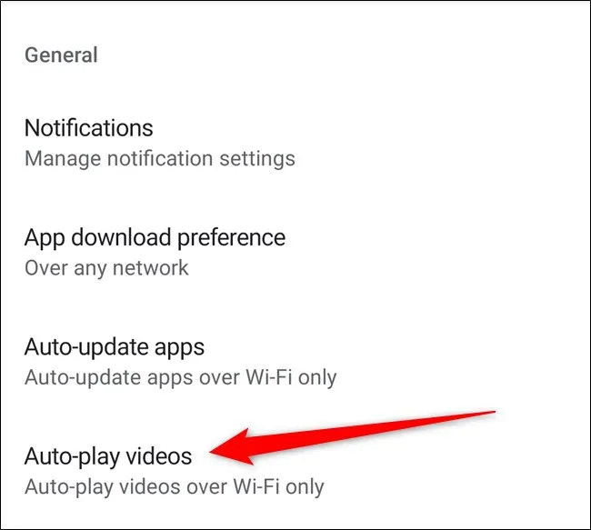 Cách để tắt tự động chạy video trong Play Store trên Android