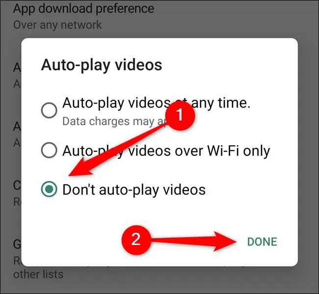 Cách để tắt tự động chạy video trong Play Store trên Android