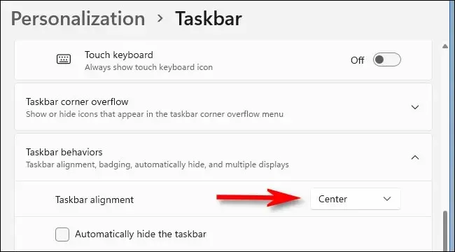 Cách di chuyển các biểu tượng trên Taskbar sang trái trên Windows 11