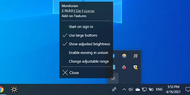 Cách điều chỉnh độ sáng màn hình ngoài trong Windows 10