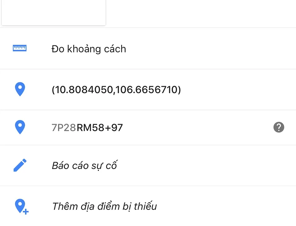 Nhấn chọn "Đo khoảng cách".