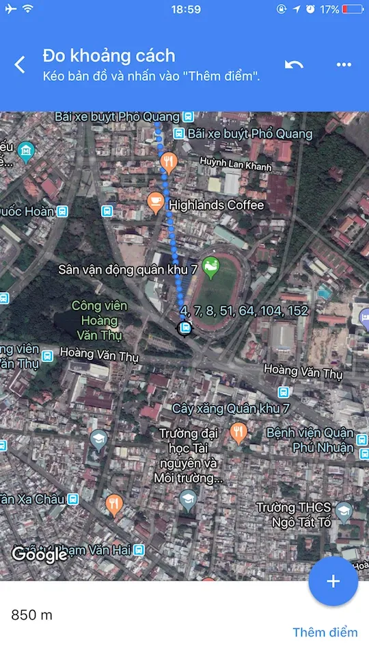 Cách đo khoảng cách chính xác giữa 2 địa điểm bất kỳ bằng ứng dụng Google Maps