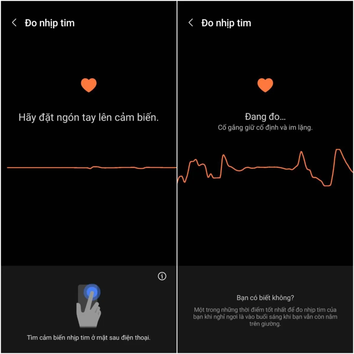 Cách đo nhịp tim trên điện thoại Samsung đơn giản, chính xác