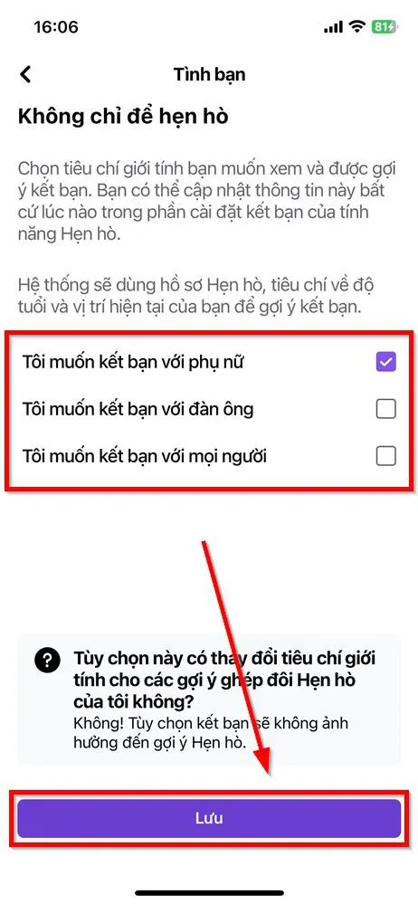 Cách đổi đối tượng hẹn hò trên Facebook để tìm mẫu người phù hợp với mình