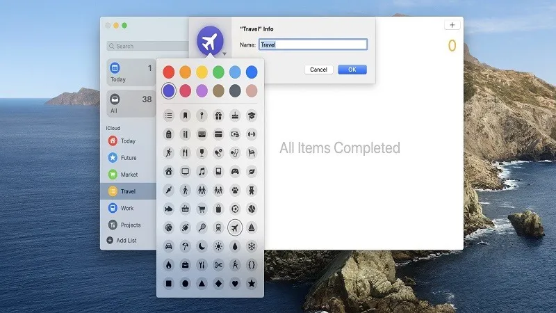 Cách đổi icon và màu của Reminders List trên iPhone, iPad và Mac