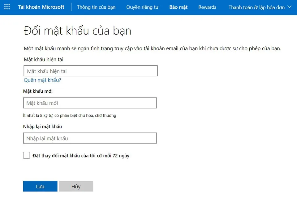 Cách đổi mật khẩu Microsoft Teams đơn giản và nhanh chóng