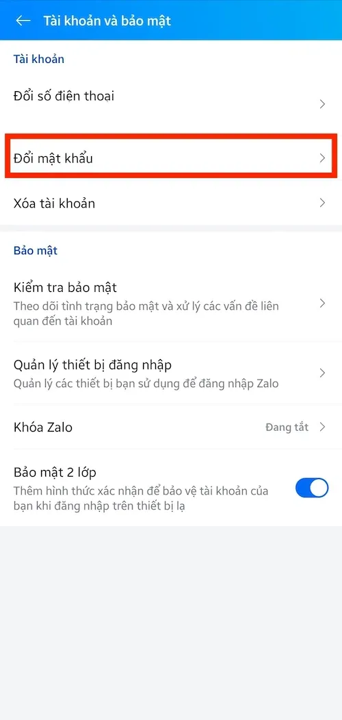 Cách đổi mật khẩu Zalo trên điện thoại chỉ vào thao tác đơn giản