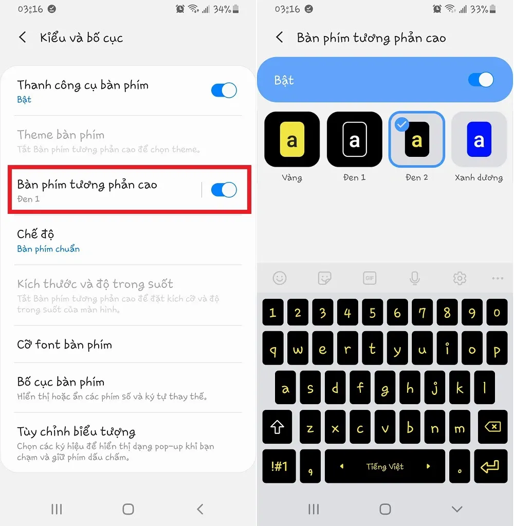 Cách đổi màu nền bàn phím trên điện thoại Samsung