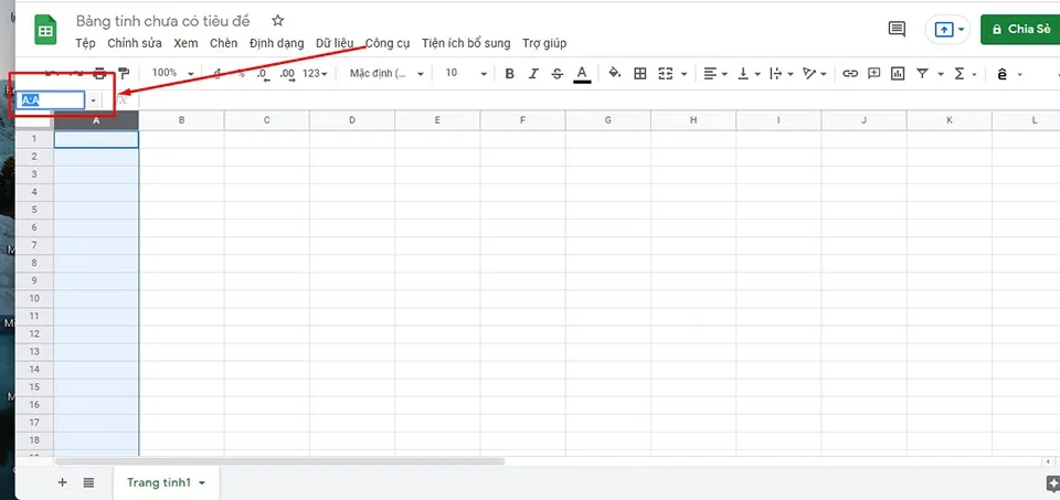 Cách đổi tên, đặt tên cho hàng hoặc cột trong Google Sheets