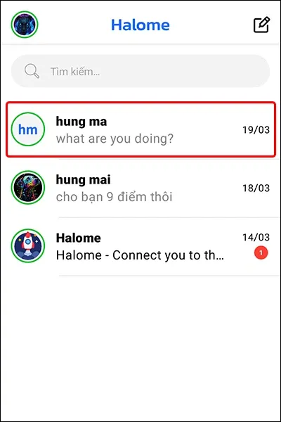 Cách đổi tên gợi nhớ trong ứng dụng Halome vô cùng dễ dàng