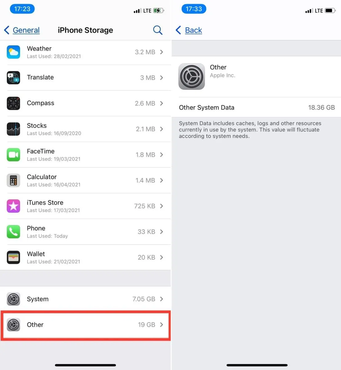 Cách dọn sạch mục “Other” trên iPhone