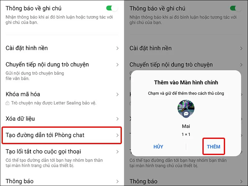 Cách đưa cuộc trò chuyện LINE ra màn hình điện thoại Android cực nhanh