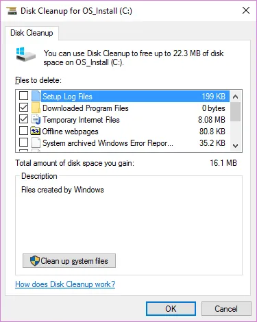 Cách dùng Disk Cleanup Win 10 để tiết kiệm không gian lưu trữ