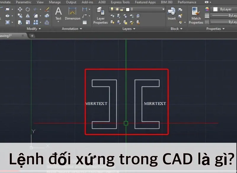 Cách dùng lệnh đối xứng trong CAD từ A-Z không nên bỏ lỡ