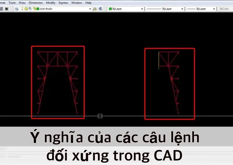 Cách dùng lệnh đối xứng trong CAD từ A-Z không nên bỏ lỡ