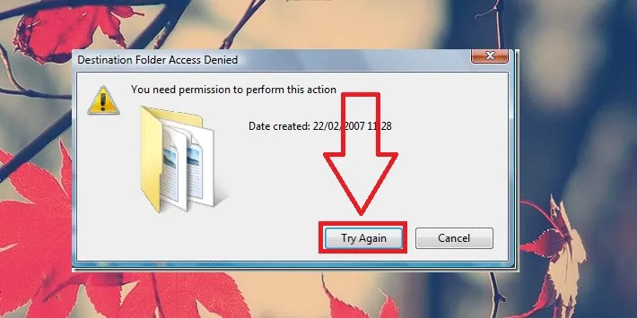 Cách fix lỗi you need permission to perform this action win 10