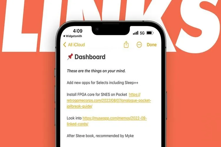 Cách gắn liên kết cho văn bản vào ghi chú trên iPhone để dễ dàng lưu trữ thông tin