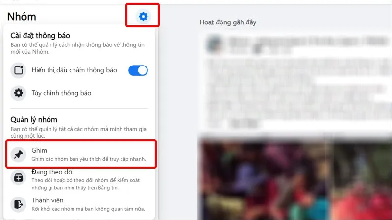 Cách ghim nhóm Facebook trên điện thoại và máy tính cực dễ