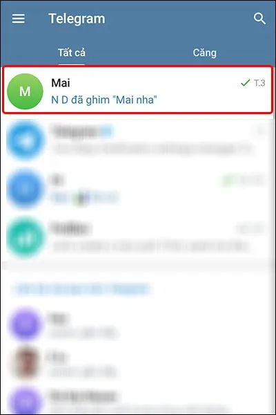 Cách ghim tin nhắn trong cuộc trò chuyện trên Telegram cực dễ