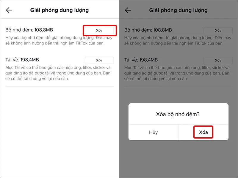 Cách giải phóng dung lượng trên ứng dụng TikTok cực đơn giản