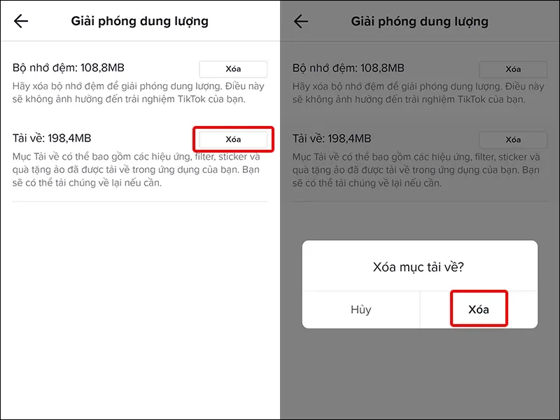 Cách giải phóng dung lượng trên ứng dụng TikTok cực đơn giản