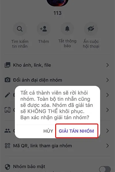 Cách giải tán nhóm trên ứng dụng Mocha đơn giản, nhanh chóng